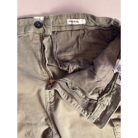 Hiroshi Kato Navy Nail Stretch Cargo Pants — 34 (Dark Green) - Picture 8 of 16